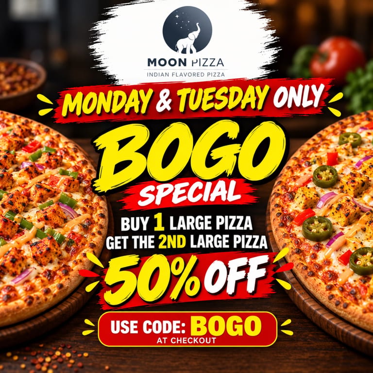 Monday & Tuesday BOGO 🍕